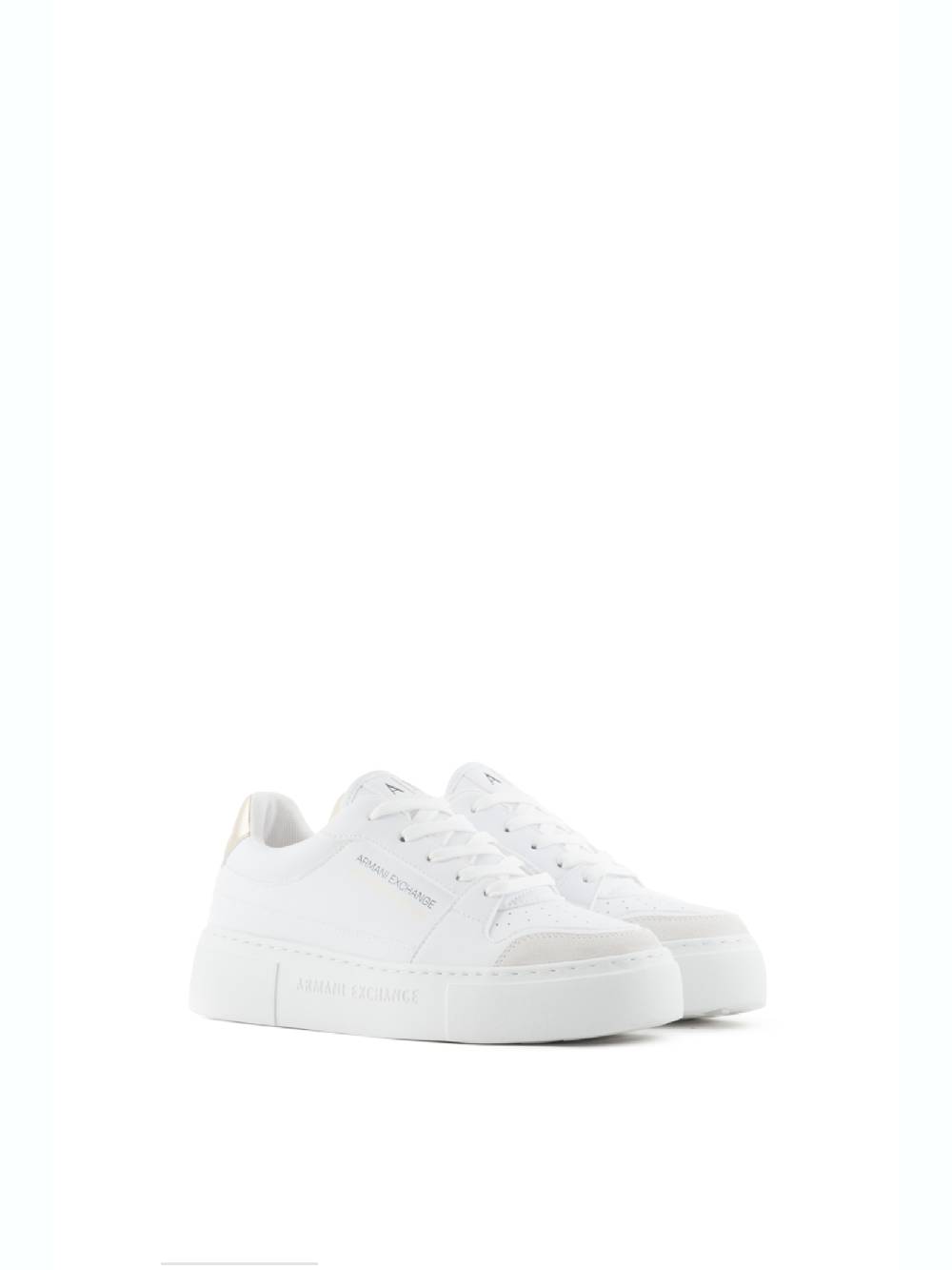ARMANI EXCHANGE  Sneakers In Pelle Bianca Armani Exchange - Scarpe Sportive Da Donna