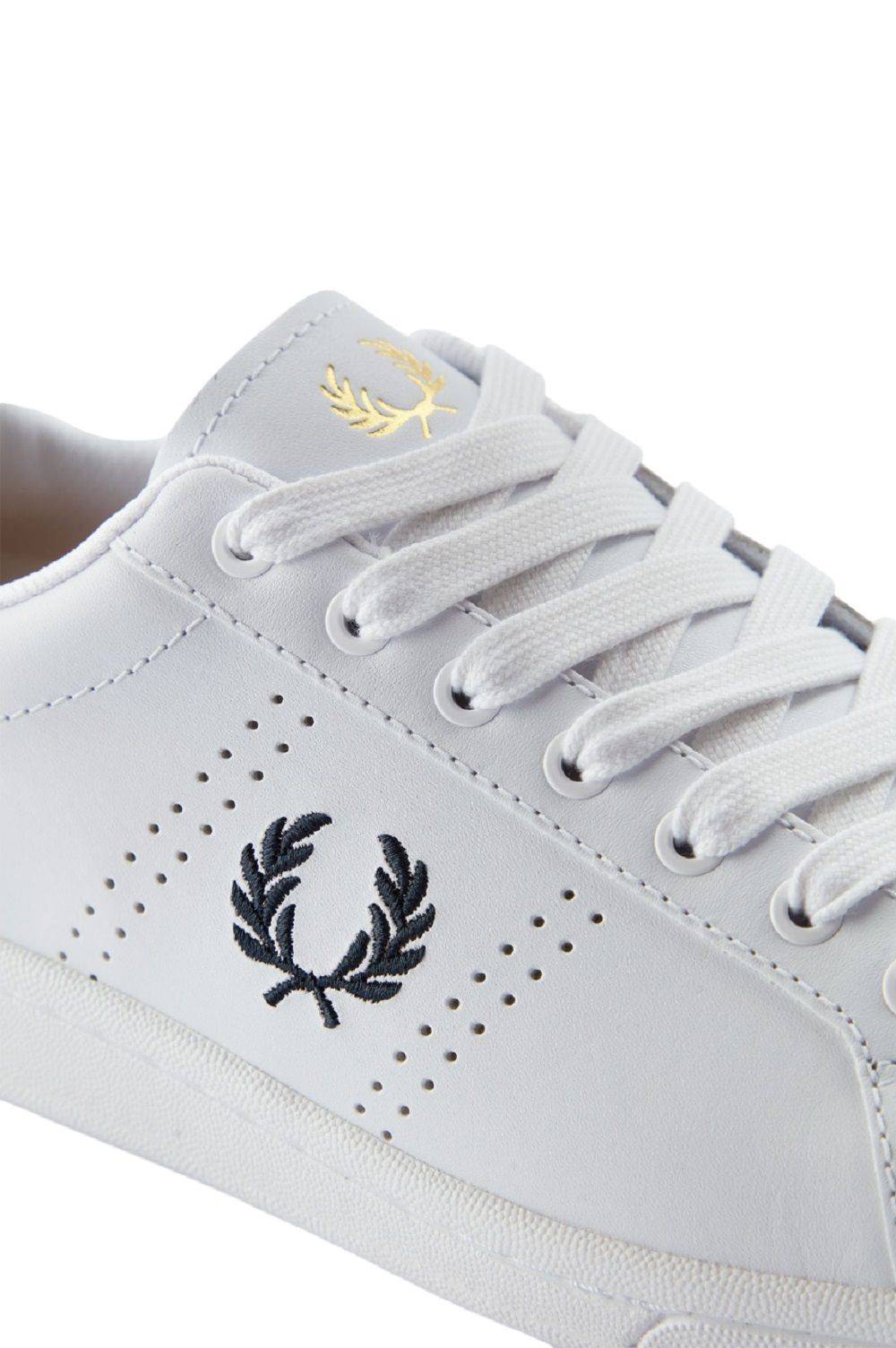 FRED PERRY  Sneakers In Pelle Bianca Fred Perry B721 - Scarpe Sportive Da Uomo