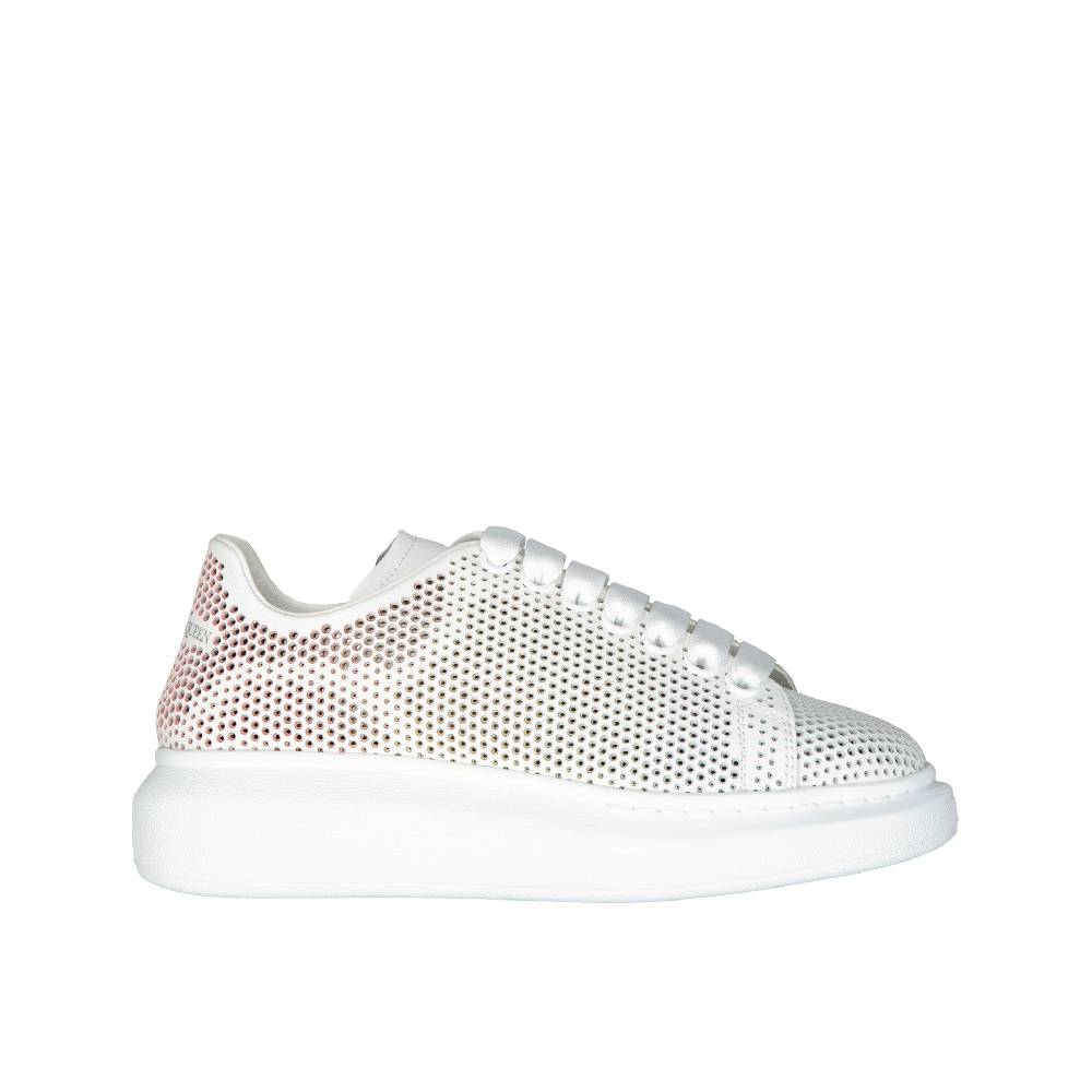 ALEXANDER MCQUEEN  Sneakers Oversize in Pelle Bianca Alexander McQueen