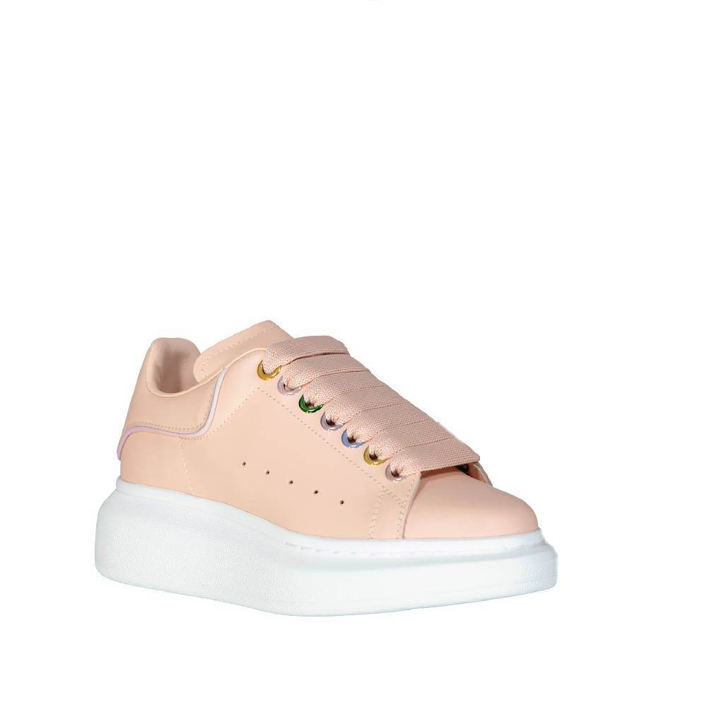 ALEXANDER MCQUEEN  Sneakers Oversize In Pelle Rosa Alexander McQueen
