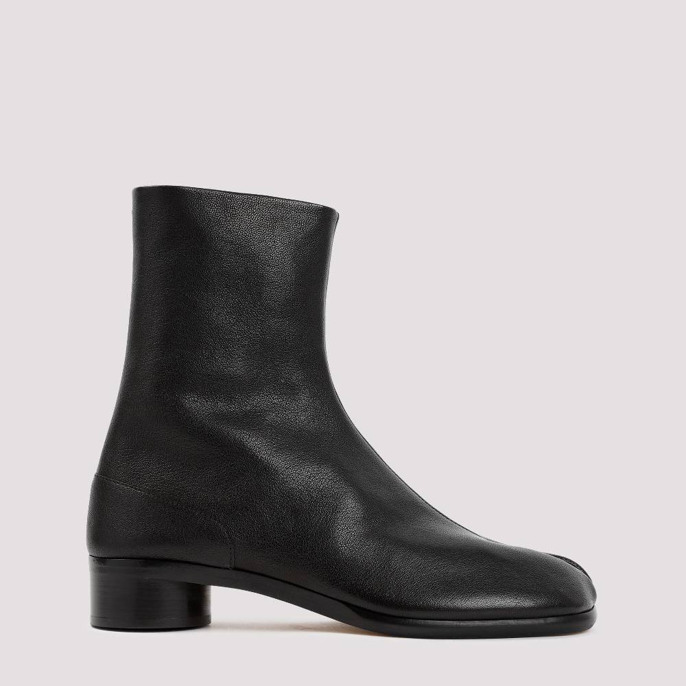 MAISON MARGIELA  Stivaletti Tabi Maison Margiela In Pelle Nera - Tacco 3cm