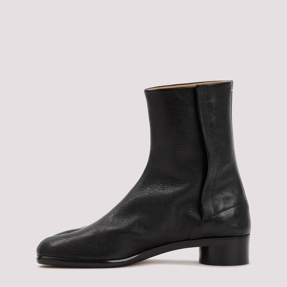 MAISON MARGIELA  Stivaletti Tabi Maison Margiela In Pelle Nera - Tacco 3cm