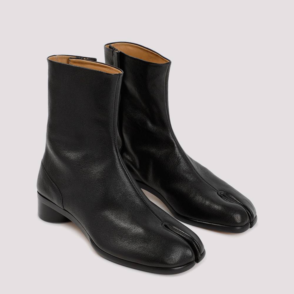 MAISON MARGIELA  Stivaletti Tabi Maison Margiela In Pelle Nera - Tacco 3cm