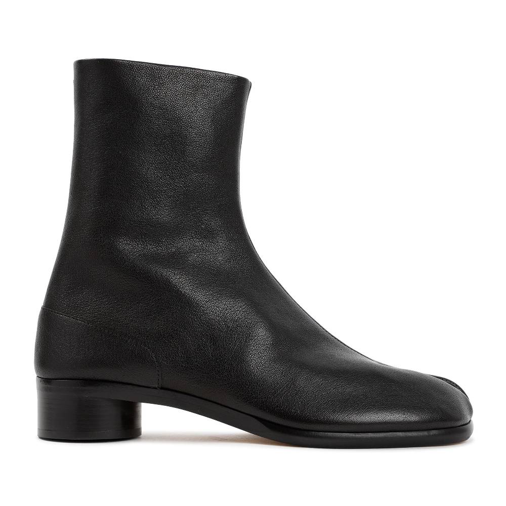 MAISON MARGIELA  Stivaletti Tabi Maison Margiela in Pelle Nera - Tacco 3cm