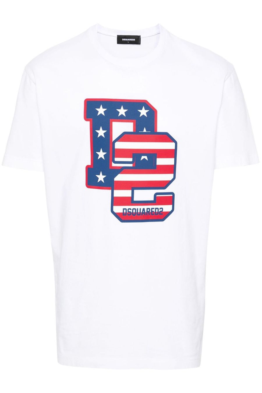 DSQUARED2  T-Shirt Bianca in Cotone DSQUARED2 da Uomo S74GD1260