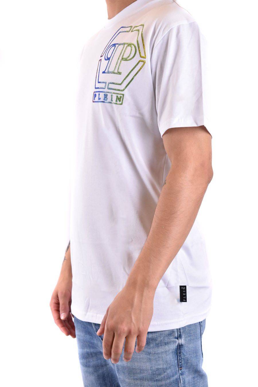 PHILIPP PLEIN  T-Shirt Bianca In Cotone Philipp Plein Uomo