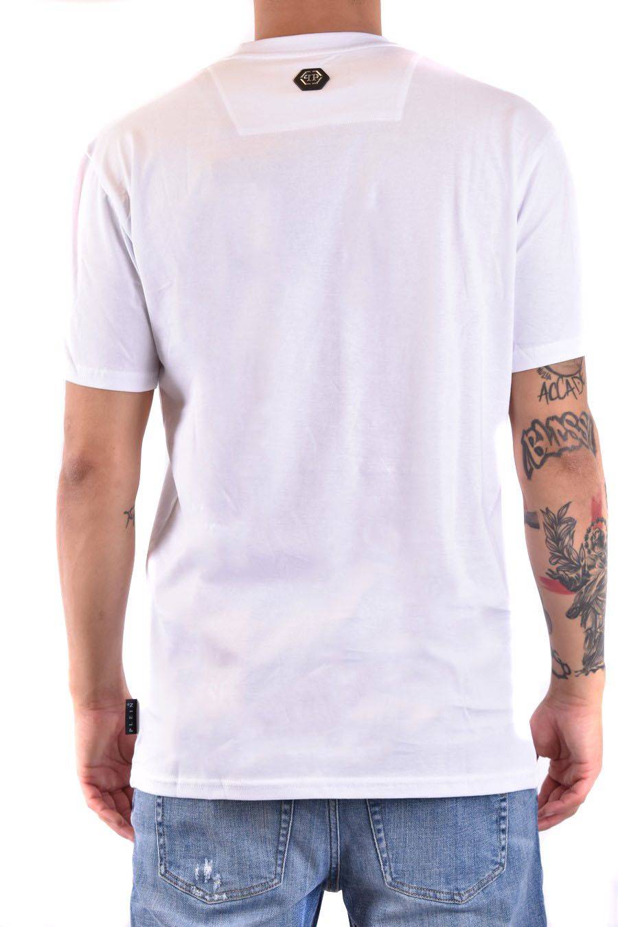 PHILIPP PLEIN  T-Shirt Bianca In Cotone Philipp Plein Uomo