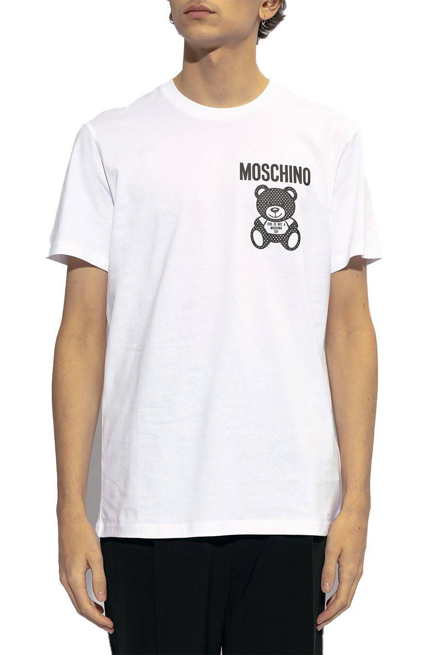 MOSCHINO  T-Shirt Cotone Bianco Moschino V0729 20411001 Uomo