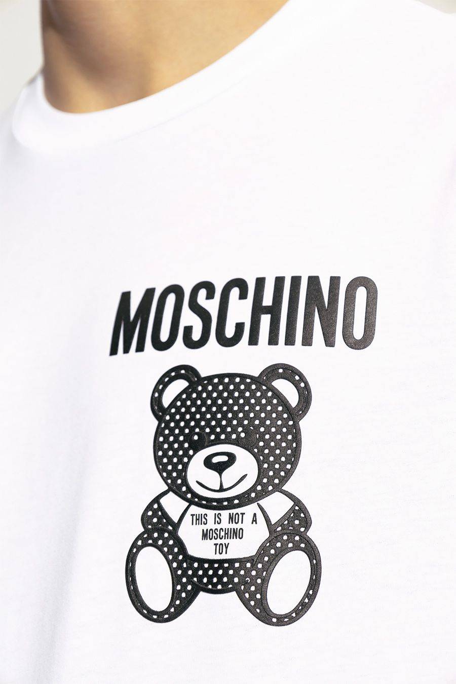 MOSCHINO  T-Shirt Cotone Bianco Moschino V0729 20411001 Uomo