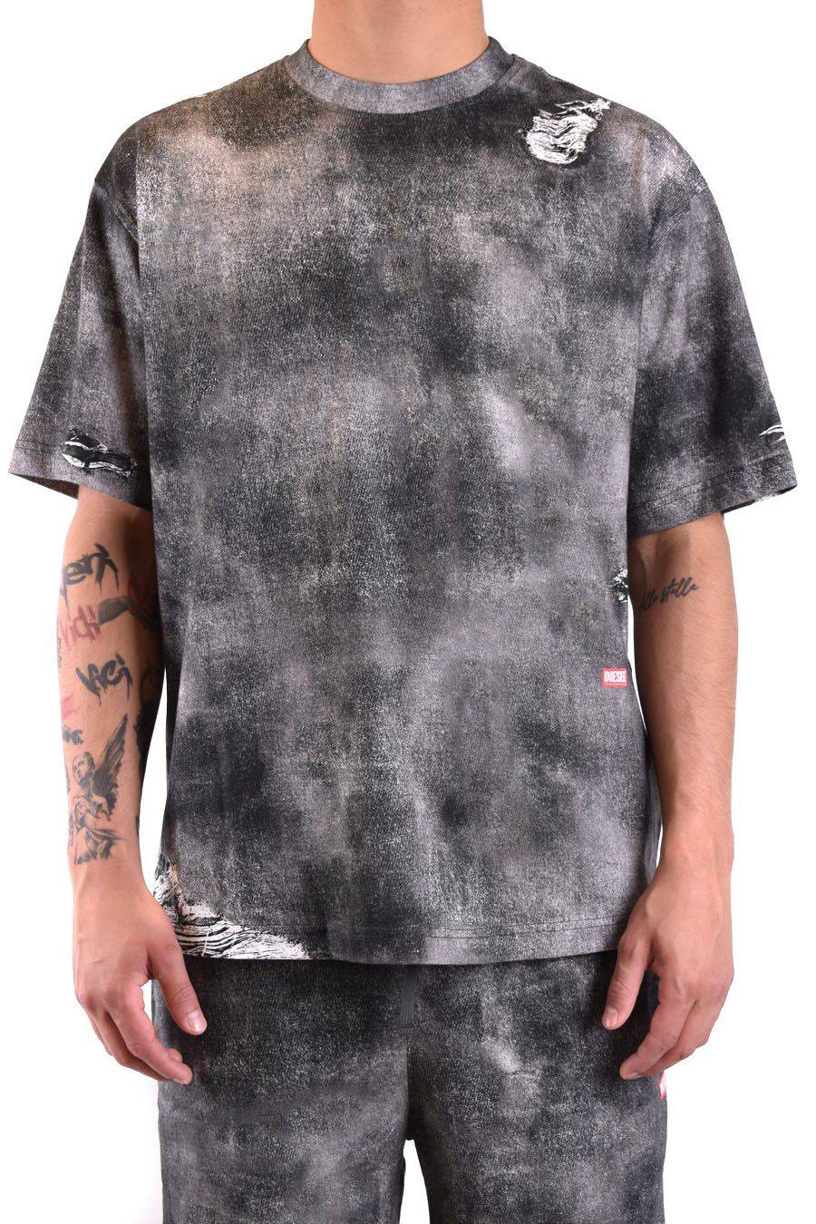 DIESEL  T-Shirt Cotone Multicolore Diesel Uomo A13035
