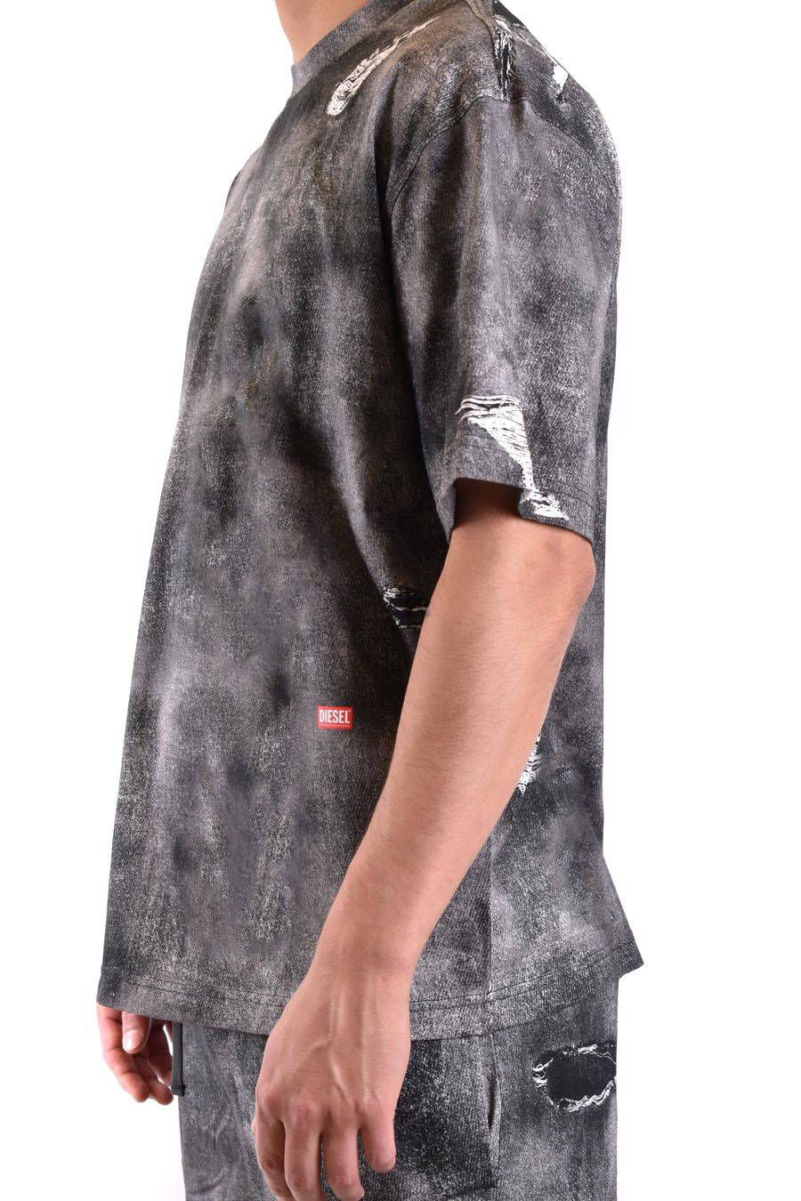 DIESEL  T-Shirt Cotone Multicolore Diesel Uomo A13035