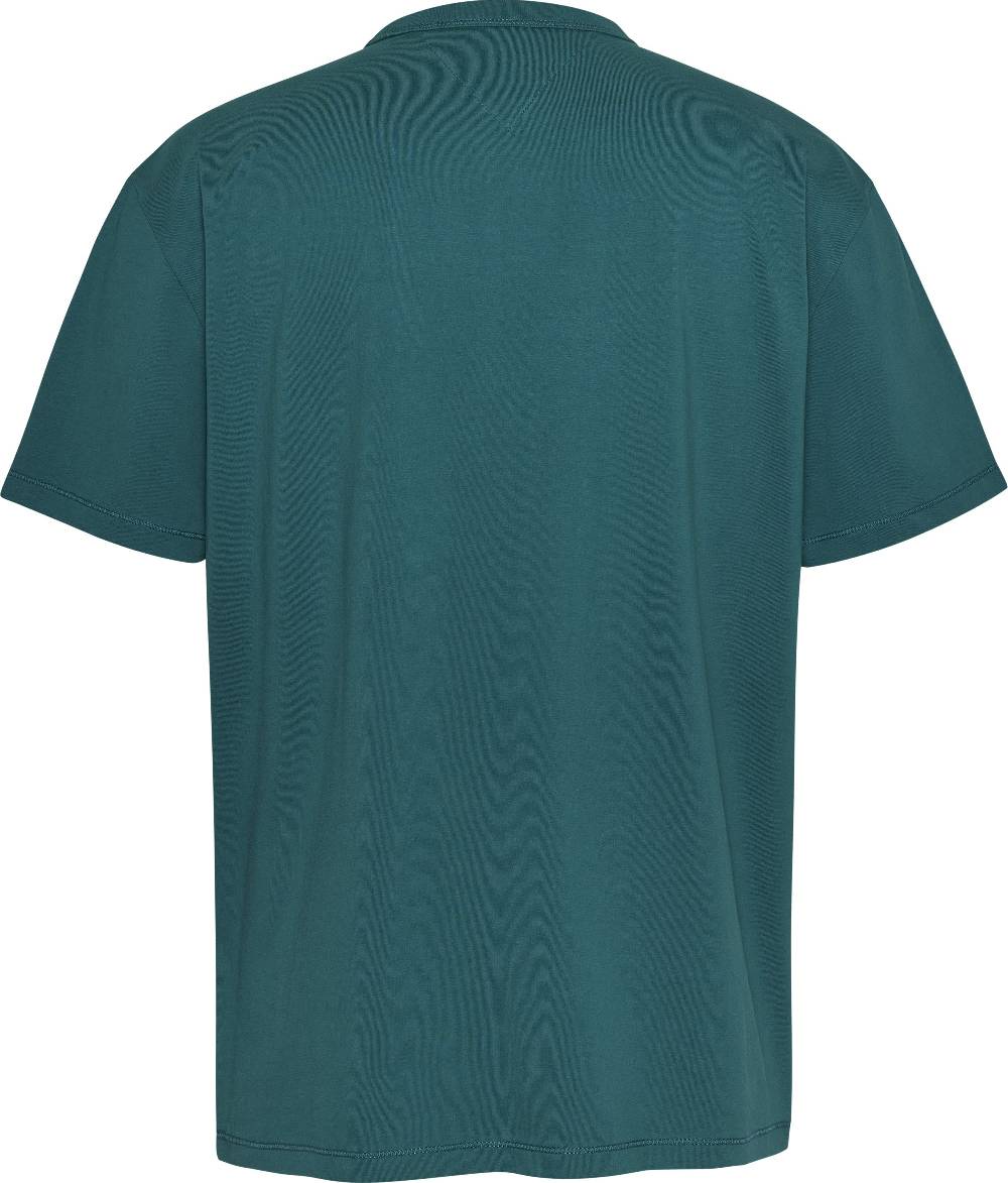 TOMMY JEANS  T-Shirt Cotone Verde Slim Fit Tommy Jeans