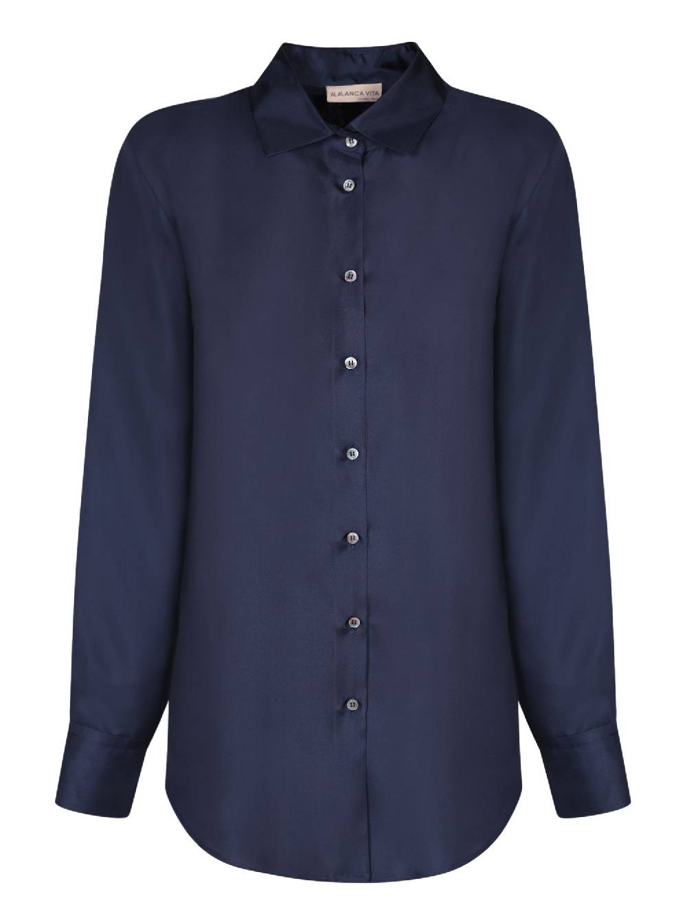 BLANCA VITA  T-Shirt da Donna BLANCA VITA in Seta Blu