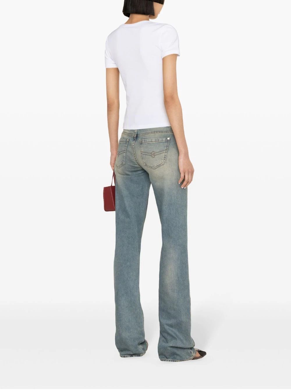 BLUMARINE  T-Shirt Da Donna BLUMARINE In Cotone Bianco Con Logo