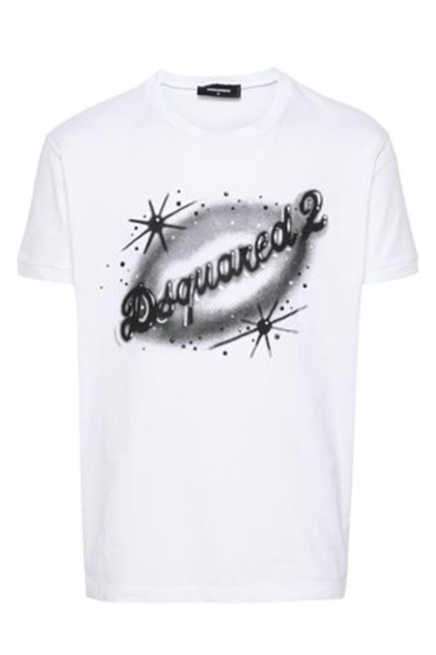 DSQUARED2  T-Shirt da Uomo DSQUARED2 in Cotone Bianco