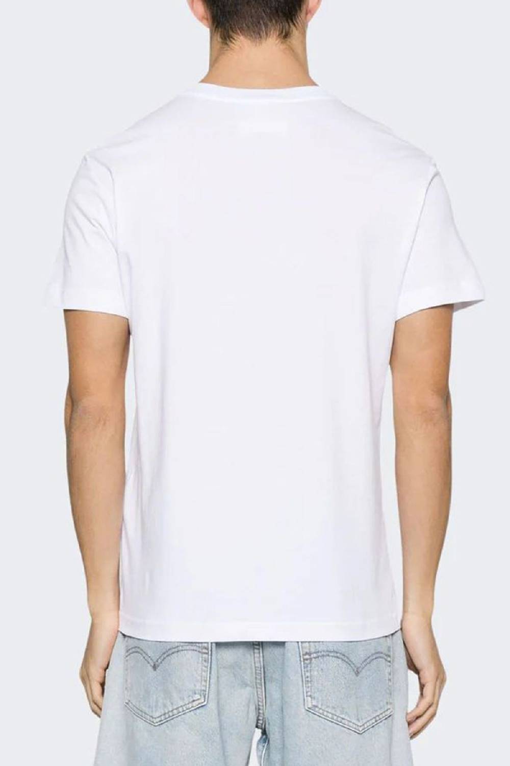 VERSACE JEANS COUTURE  T-Shirt Da Uomo Versace Jeans Couture In Cotone Bianco