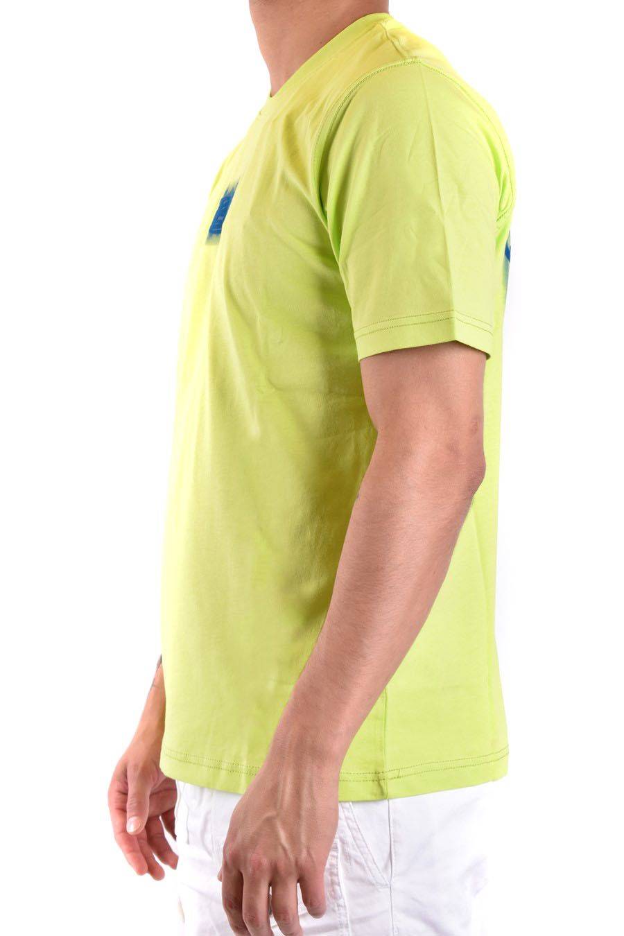 DIESEL  T-Shirt Di Cotone Gialla Uomo Diesel A12271 0GRAI5KB