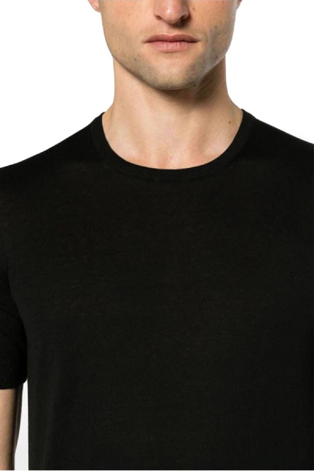 TAGLIATORE  T-Shirt Di Seta Nera TAGLIATORE Uomo - JOSH GSE24-03099