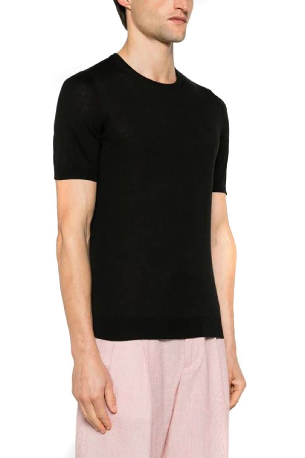 TAGLIATORE  T-Shirt Di Seta Nera TAGLIATORE Uomo - JOSH GSE24-03099