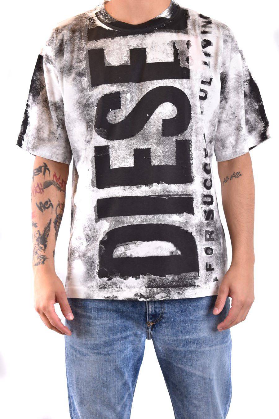DIESEL  T-Shirt Diesel Multicolore In Cotone Per Uomo