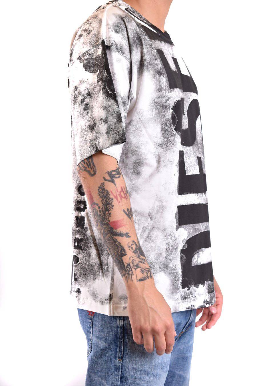 DIESEL  T-Shirt Diesel Multicolore In Cotone Per Uomo