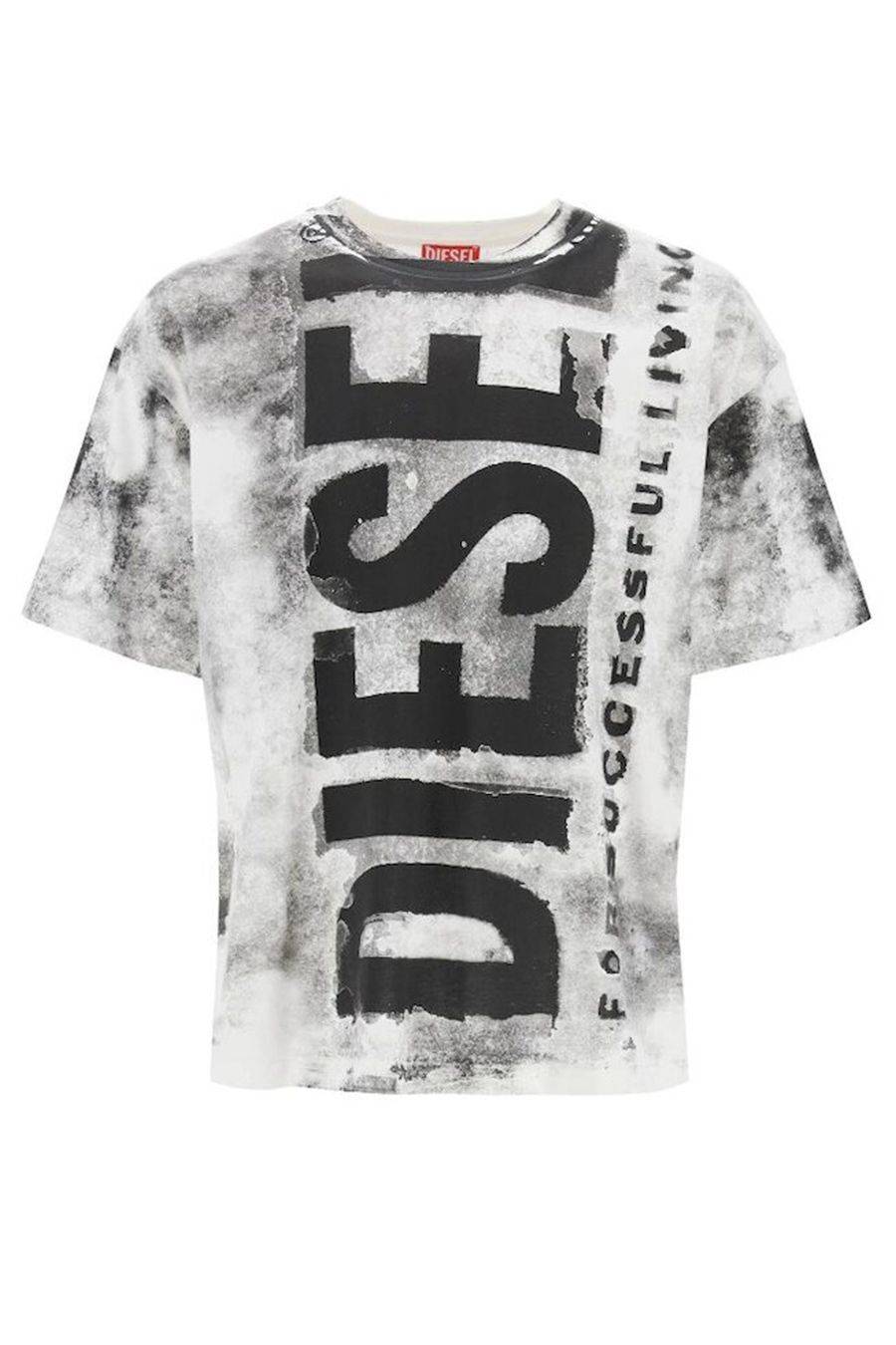 DIESEL  T-Shirt Diesel Multicolore in Cotone per Uomo