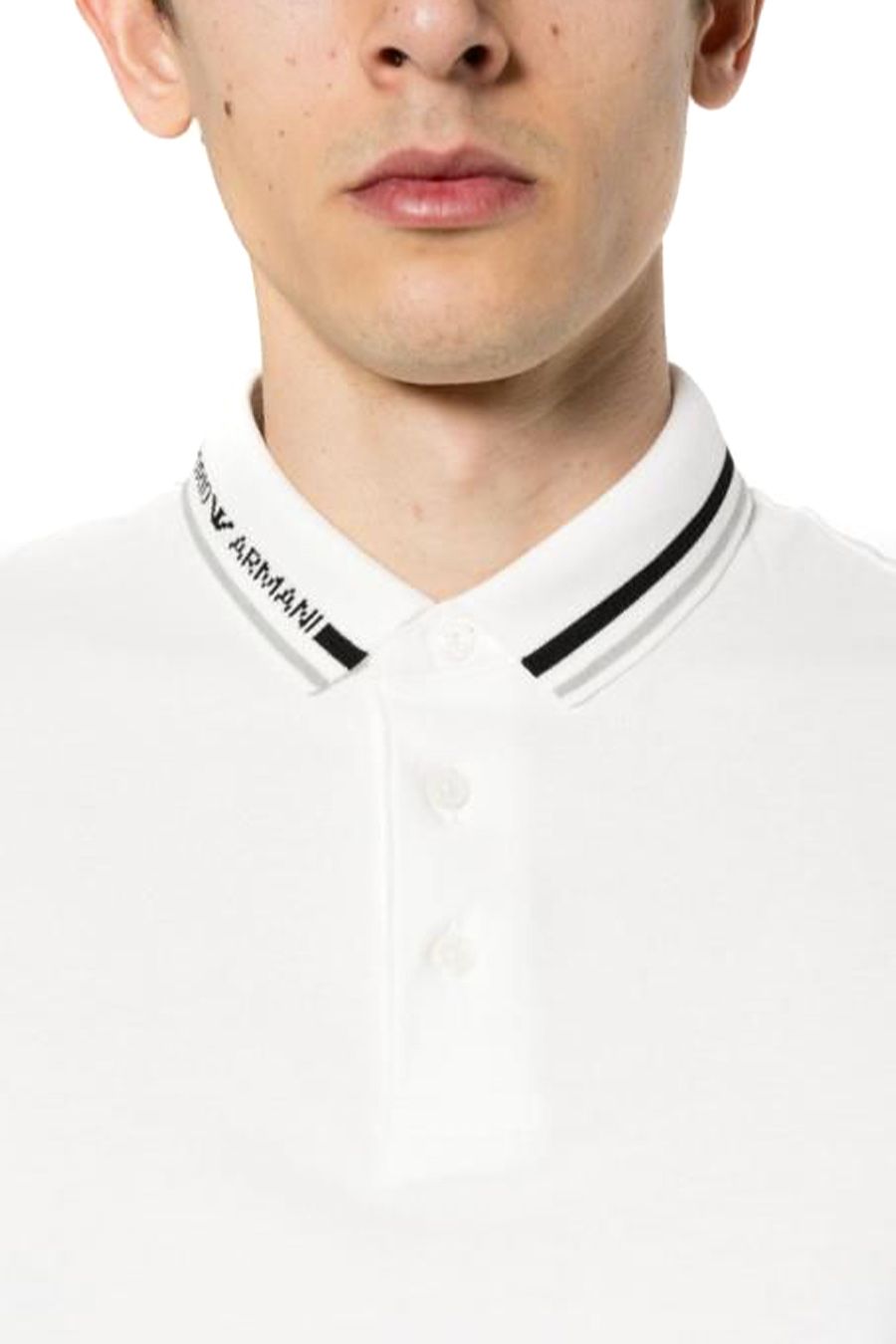 EMPORIO ARMANI  T-Shirt Emporio Armani Da Uomo In Cotone Avorio