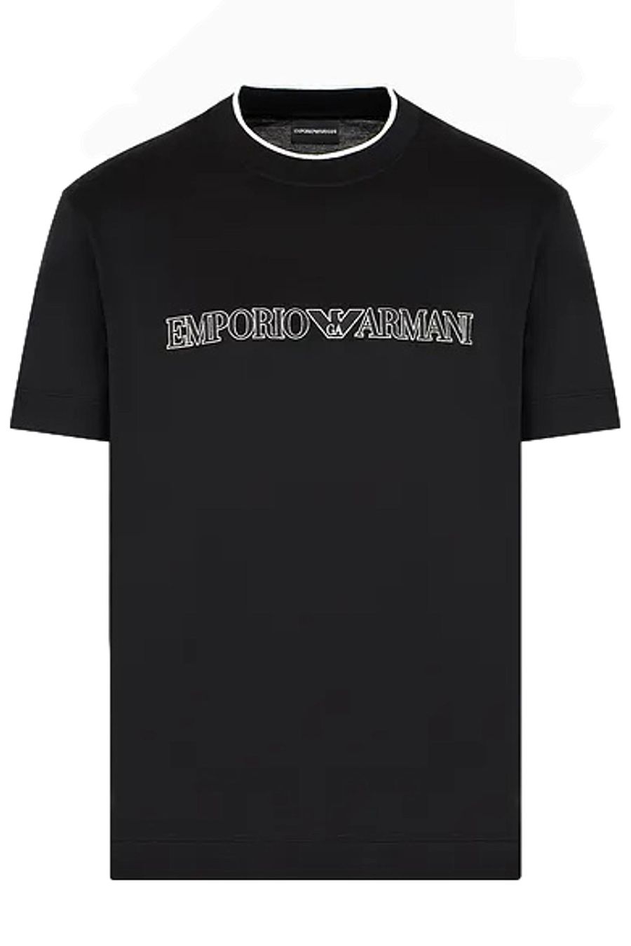 EMPORIO ARMANI  T-Shirt Emporio Armani Nera in Cotone Uomo 3D1TD4