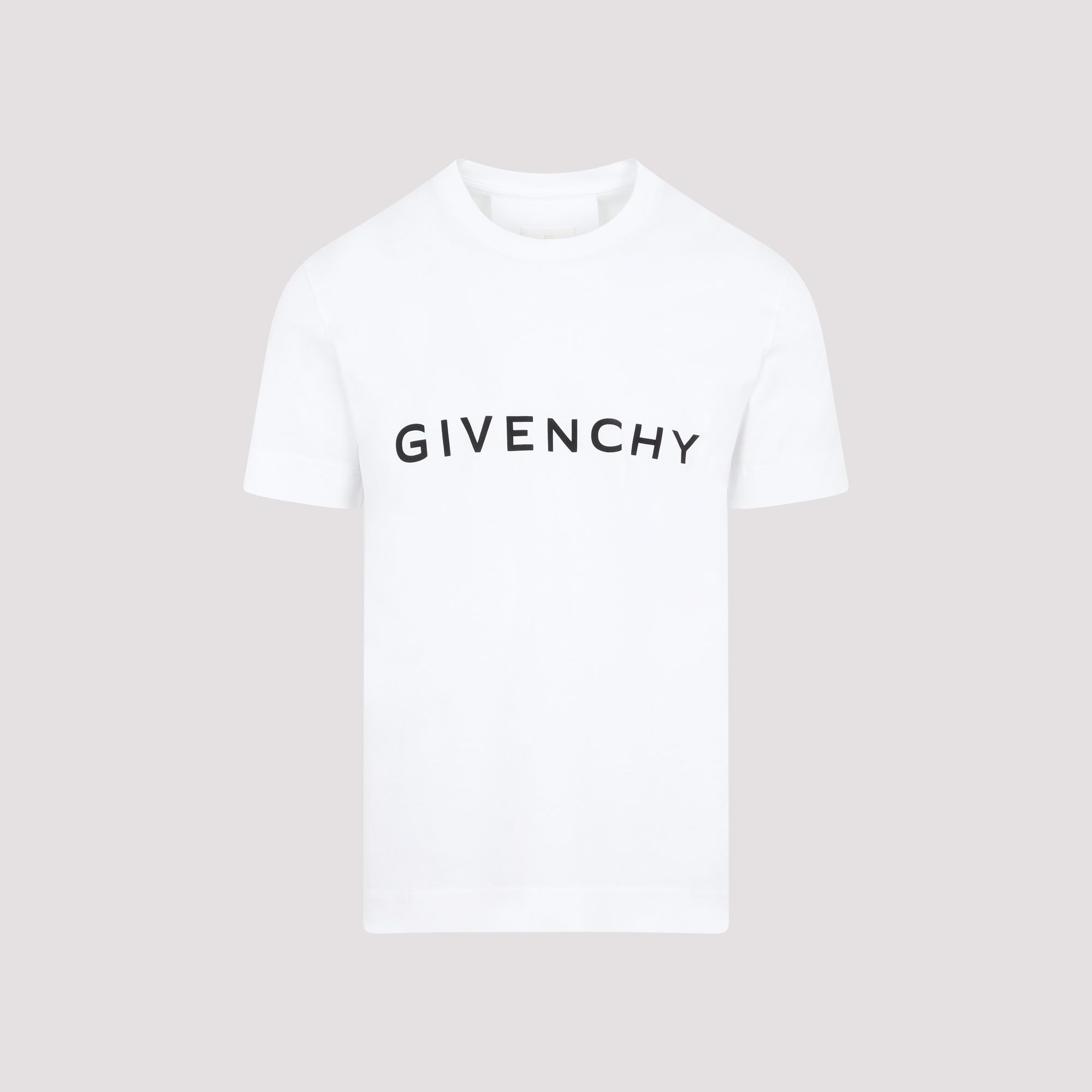 GIVENCHY  T-shirt In Cotone Bianco Con Logo Givenchy - Uomo