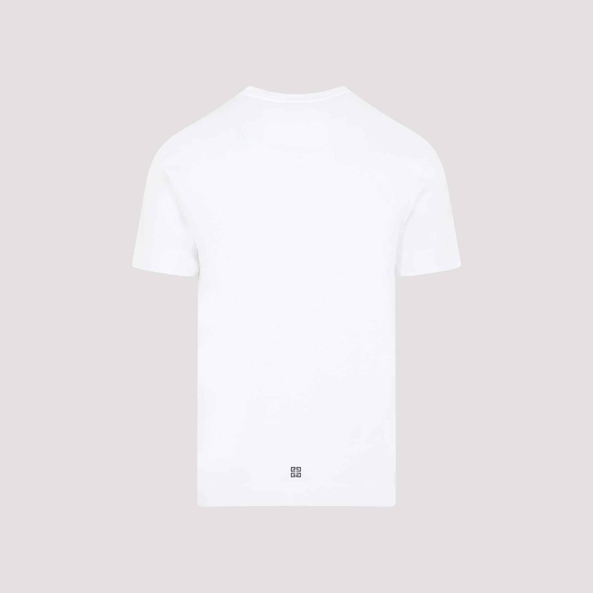GIVENCHY  T-shirt In Cotone Bianco Con Logo Givenchy - Uomo