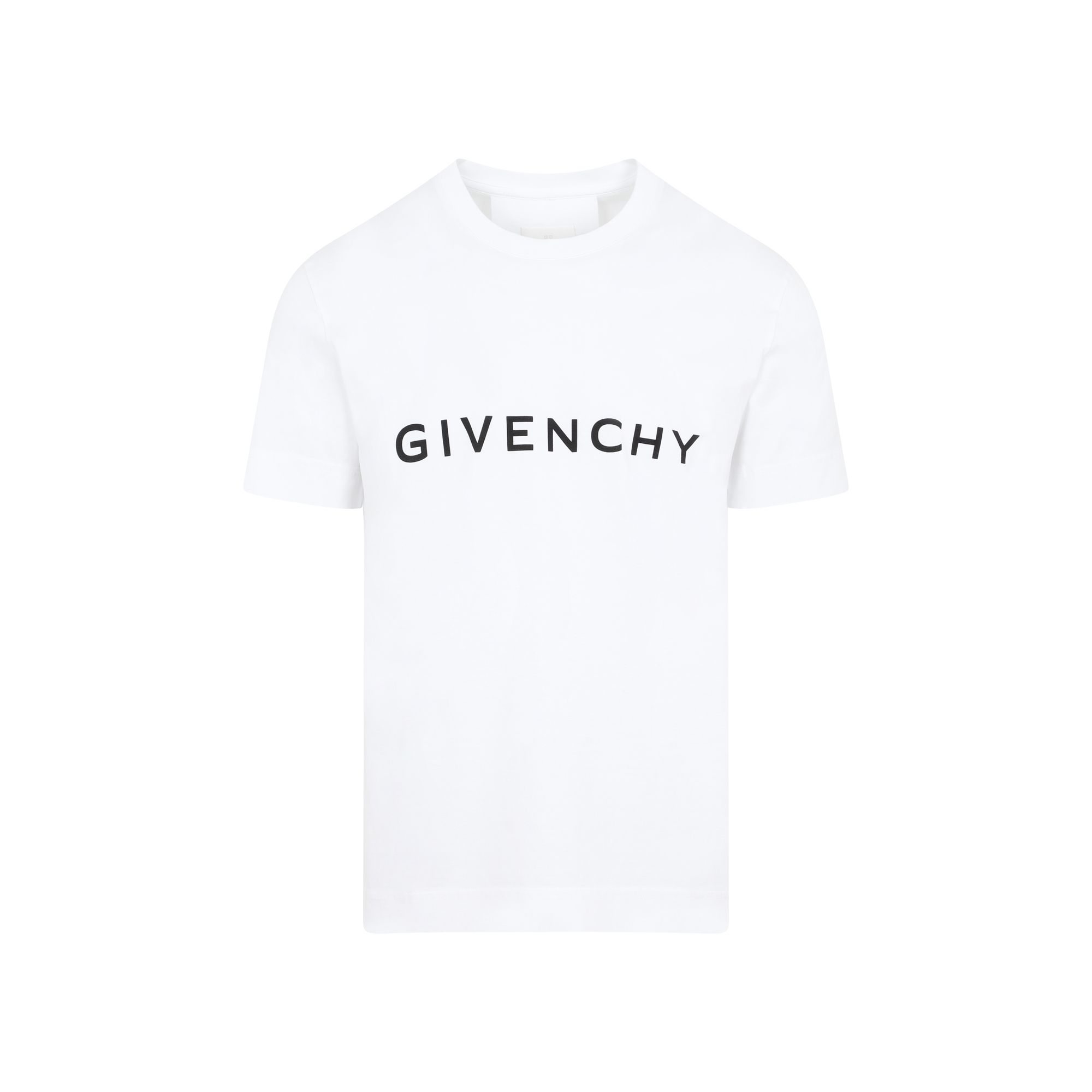 GIVENCHY  T-shirt in Cotone Bianco con Logo Givenchy - Uomo