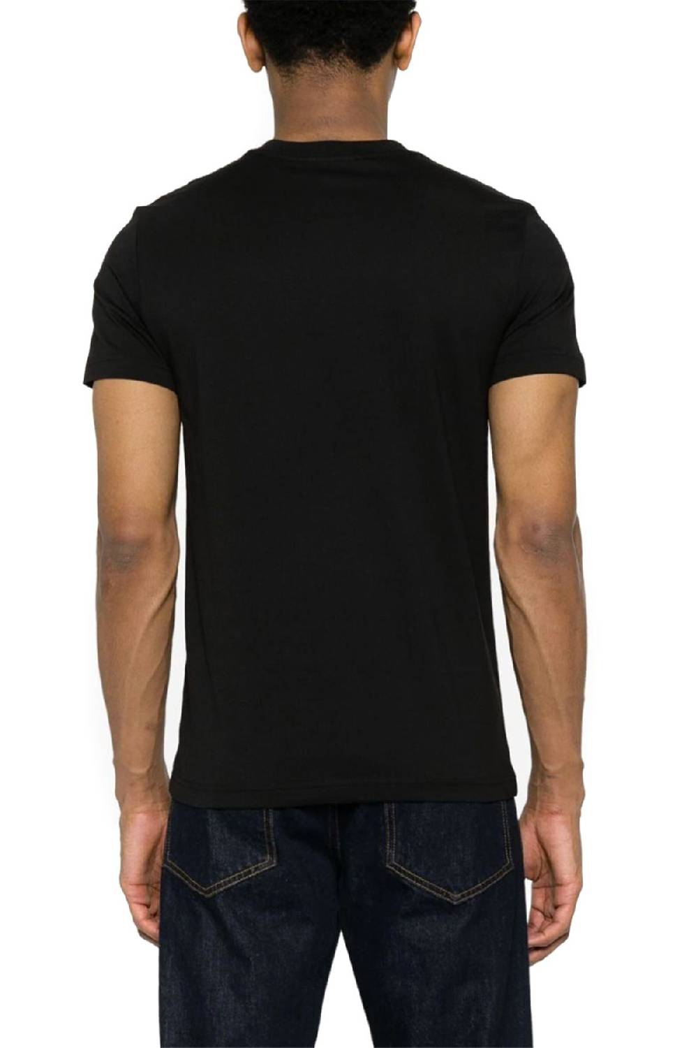 VERSACE JEANS COUTURE  T-Shirt In Cotone Nero Versace Jeans Couture Uomo