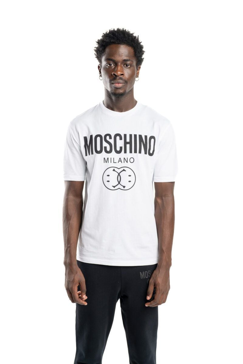 MOSCHINO  T-Shirt Moschino Bianca Uomo In Cotone 100% J0725
