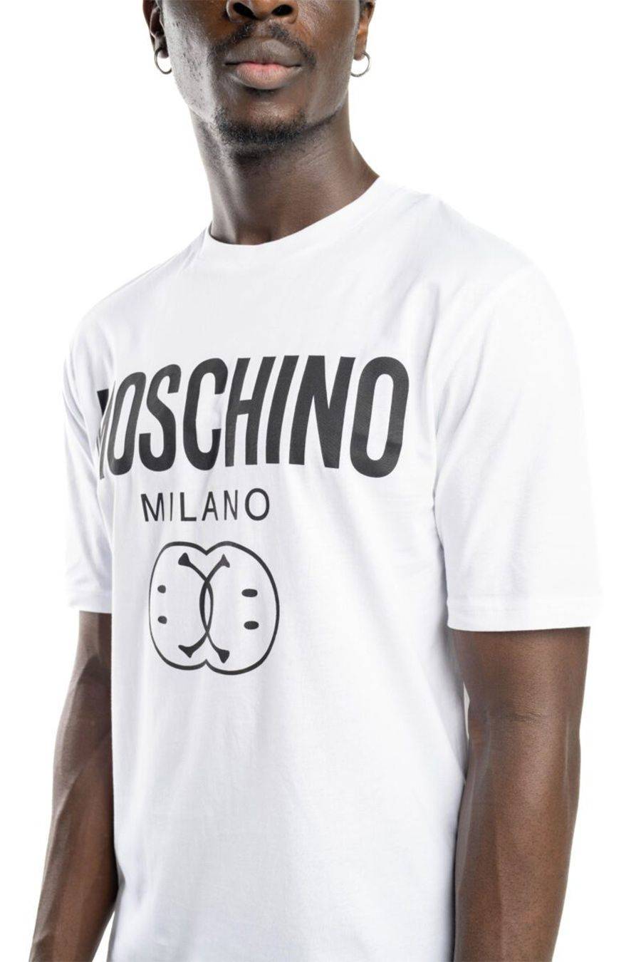 MOSCHINO  T-Shirt Moschino Bianca Uomo In Cotone 100% J0725