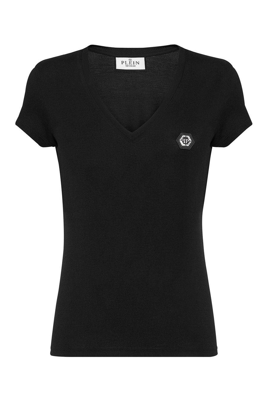 PHILIPP PLEIN  T-Shirt Nera in Cotone Philipp Plein Donna