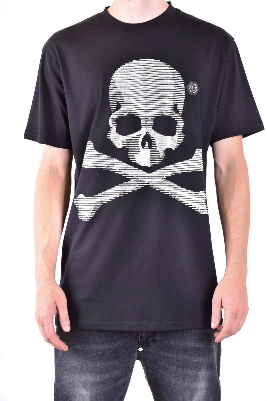 PHILIPP PLEIN  T-Shirt Nera In Cotone Philipp Plein Uomo