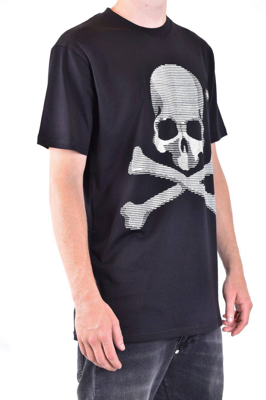 PHILIPP PLEIN  T-Shirt Nera In Cotone Philipp Plein Uomo