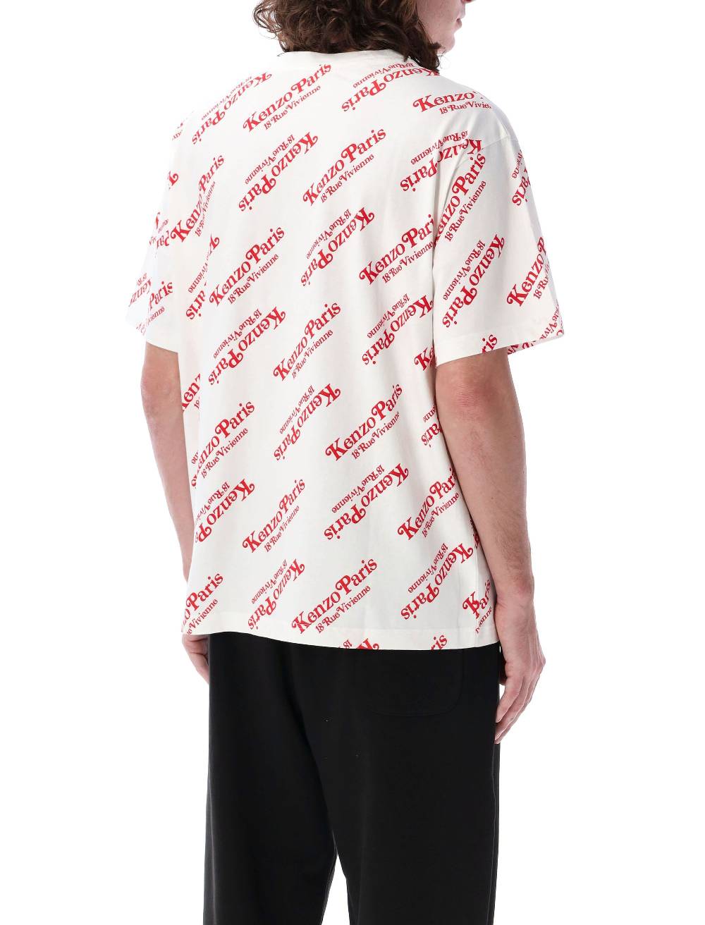 KENZO KIDS  T-Shirt Oversize Uomo KENZO X Verdy Con Monogramma Bianco