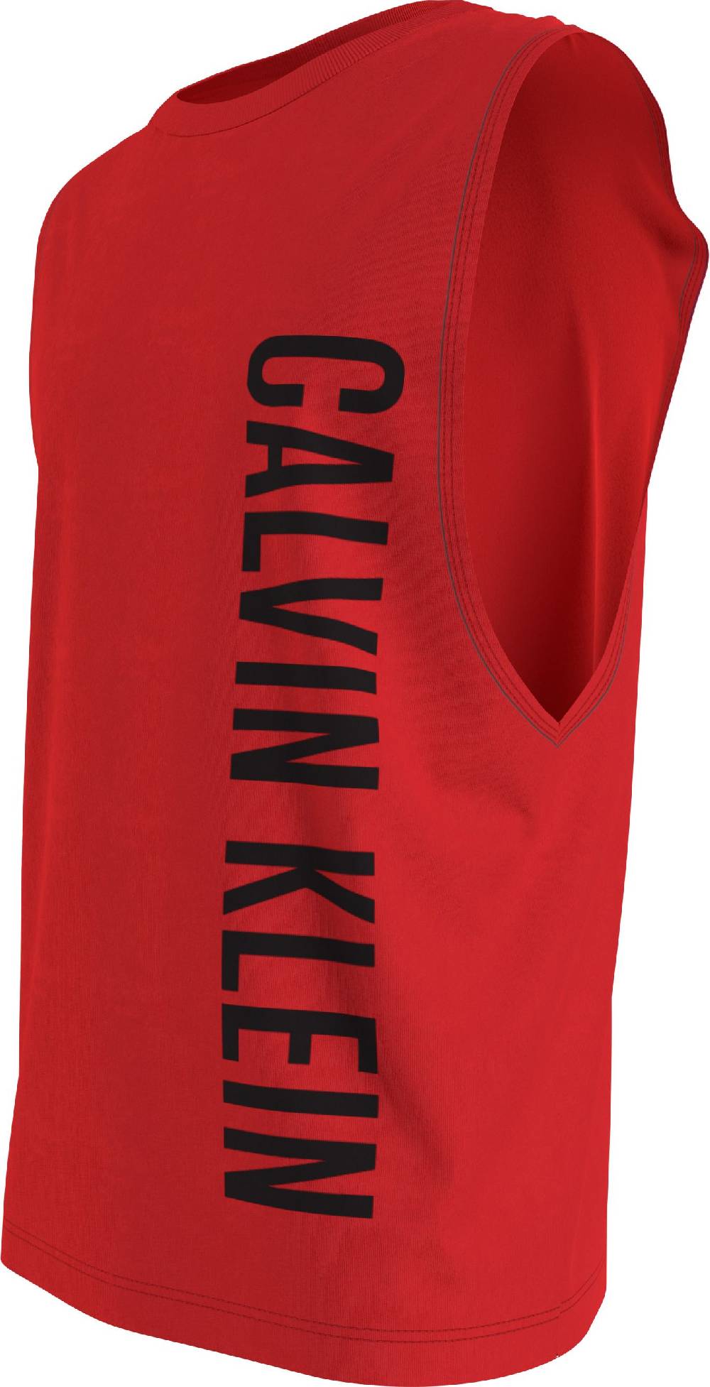 CALVIN KLEIN  T-Shirt Rossa Calvin Klein In Cotone Per Uomo