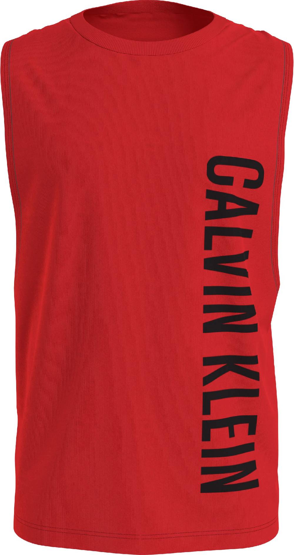 CALVIN KLEIN  T-Shirt Rossa Calvin Klein in Cotone per Uomo