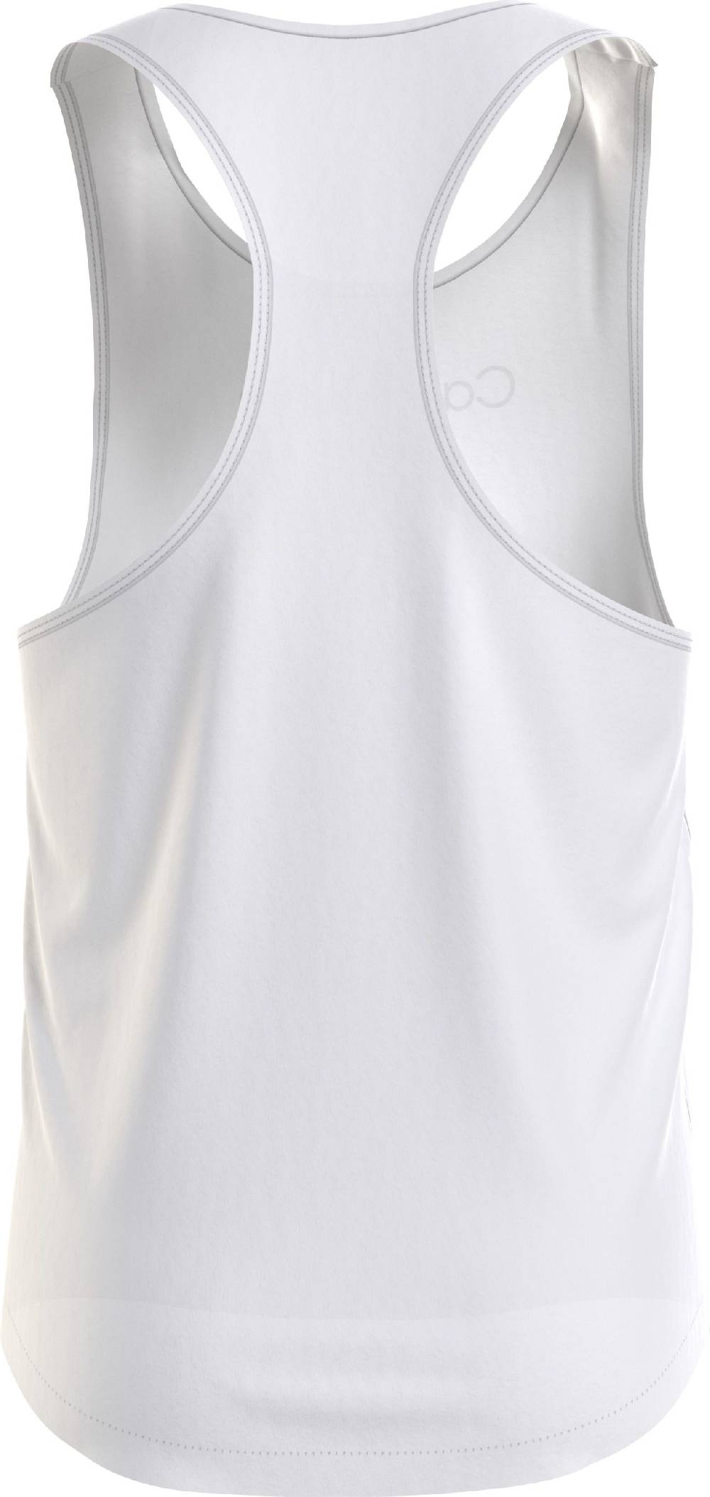 CALVIN KLEIN  T-Shirt Uomo Calvin Klein Bianca In Cotone E Lino