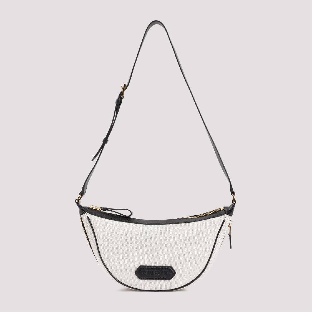 TOM FORD  Borsa Tracolla Nera In Tela Tom Ford