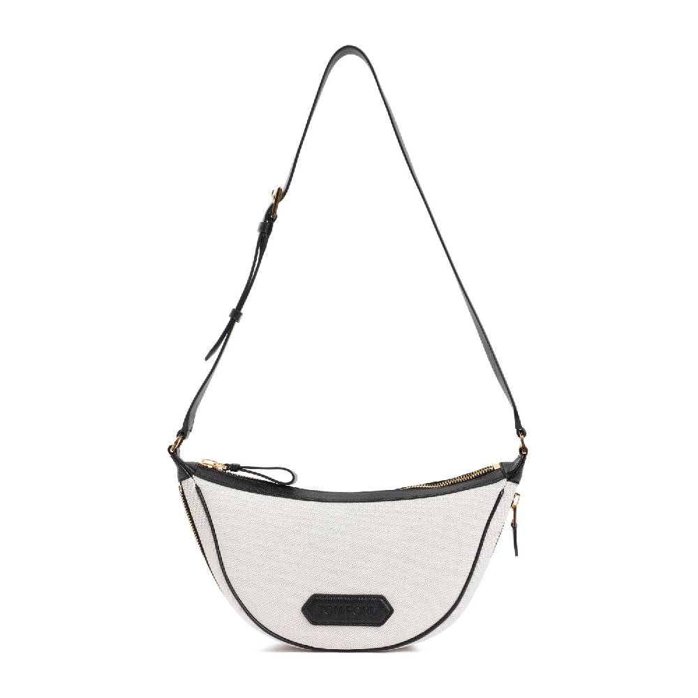 TOM FORD  Borsa Tracolla Nera in Tela Tom Ford