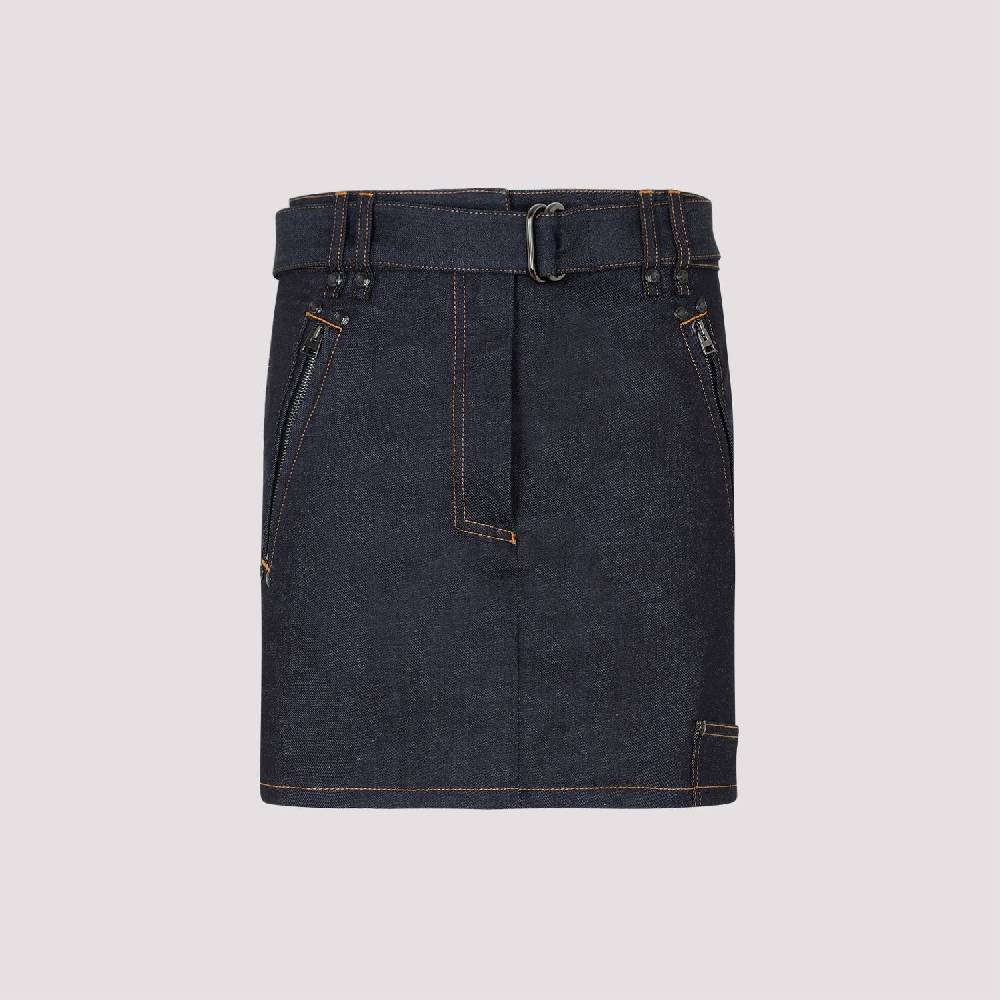 TOM FORD  Gonna Denim Blu In Cotone Misto Tom Ford