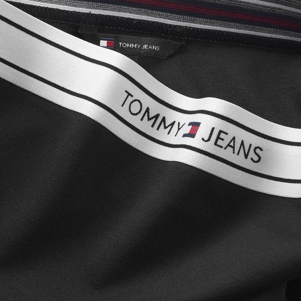 TOMMY JEANS  Top Bandeau Nero Logo Tommy Jeans