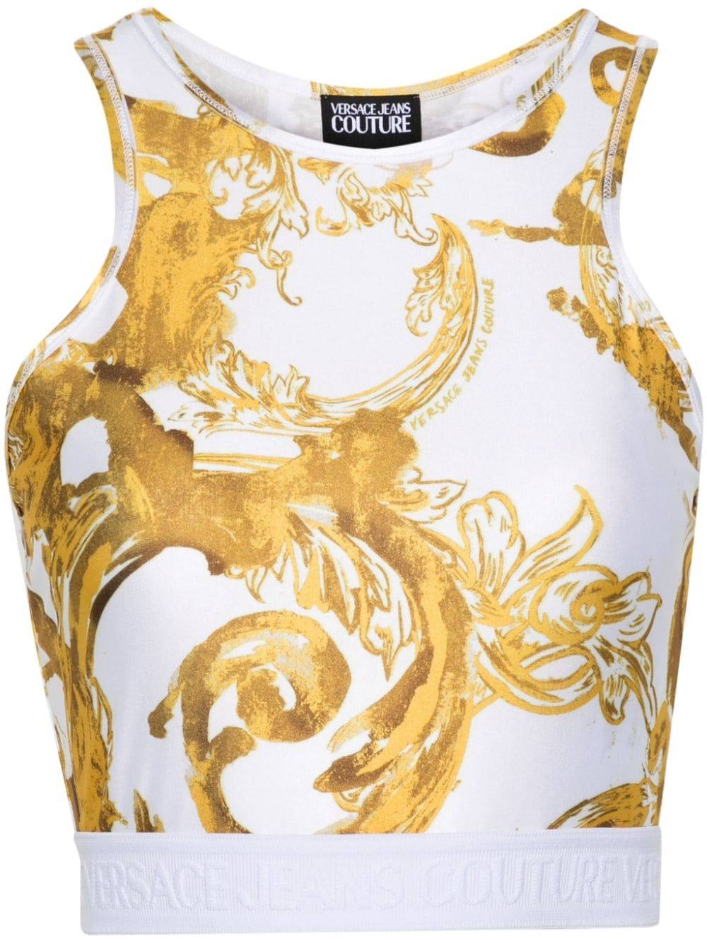 VERSACE JEANS COUTURE  Top Bianco Versace Jeans Couture per Donne