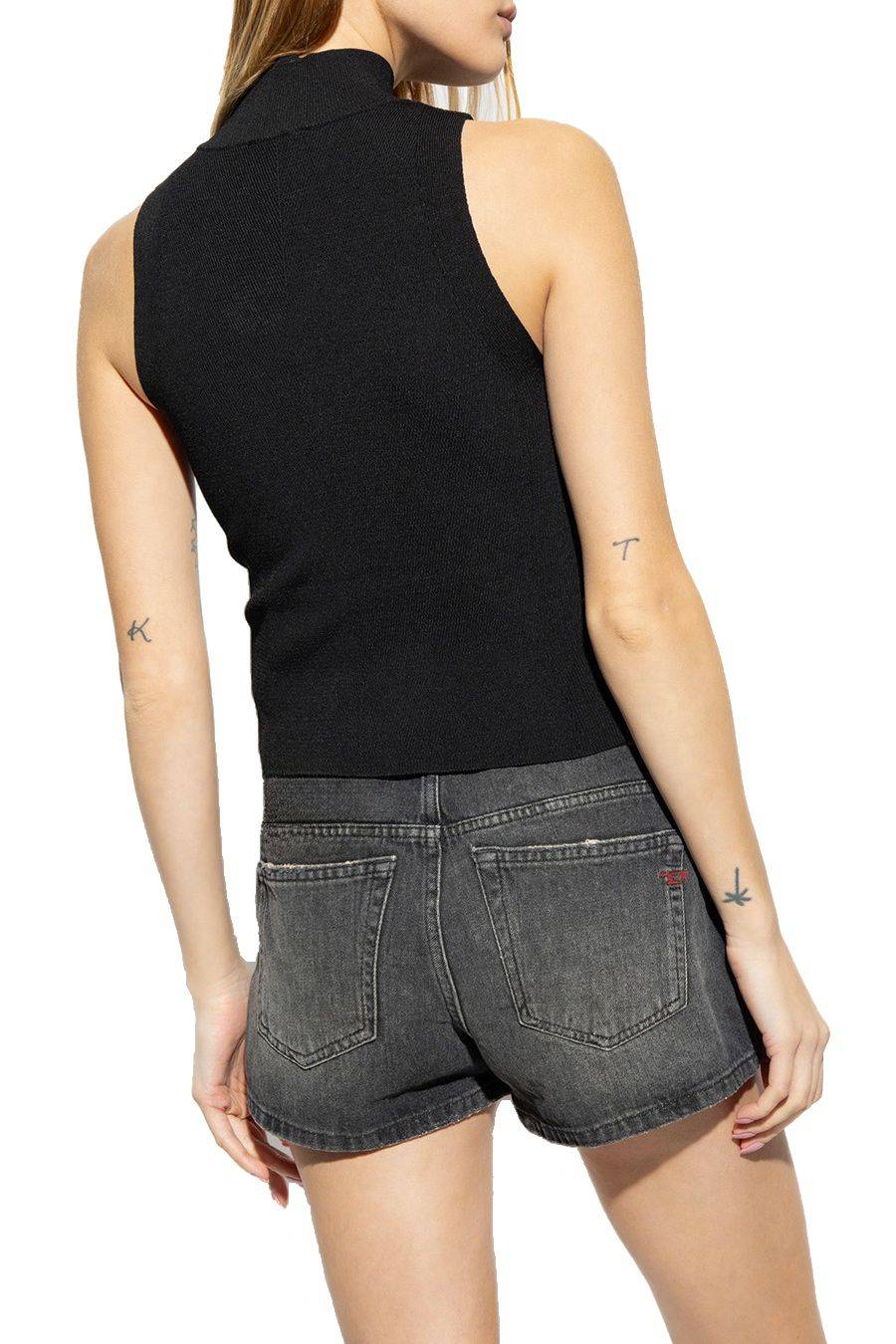 DIESEL  Top Nero In Cotone Diesel Da Donna - A13020 0DLAX9XX