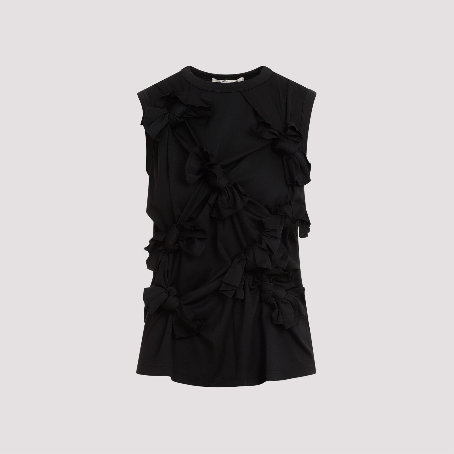 COMME DES GARÇONS  Top Senza Maniche Nero Annodato Comme Des Garçons - Poliestere