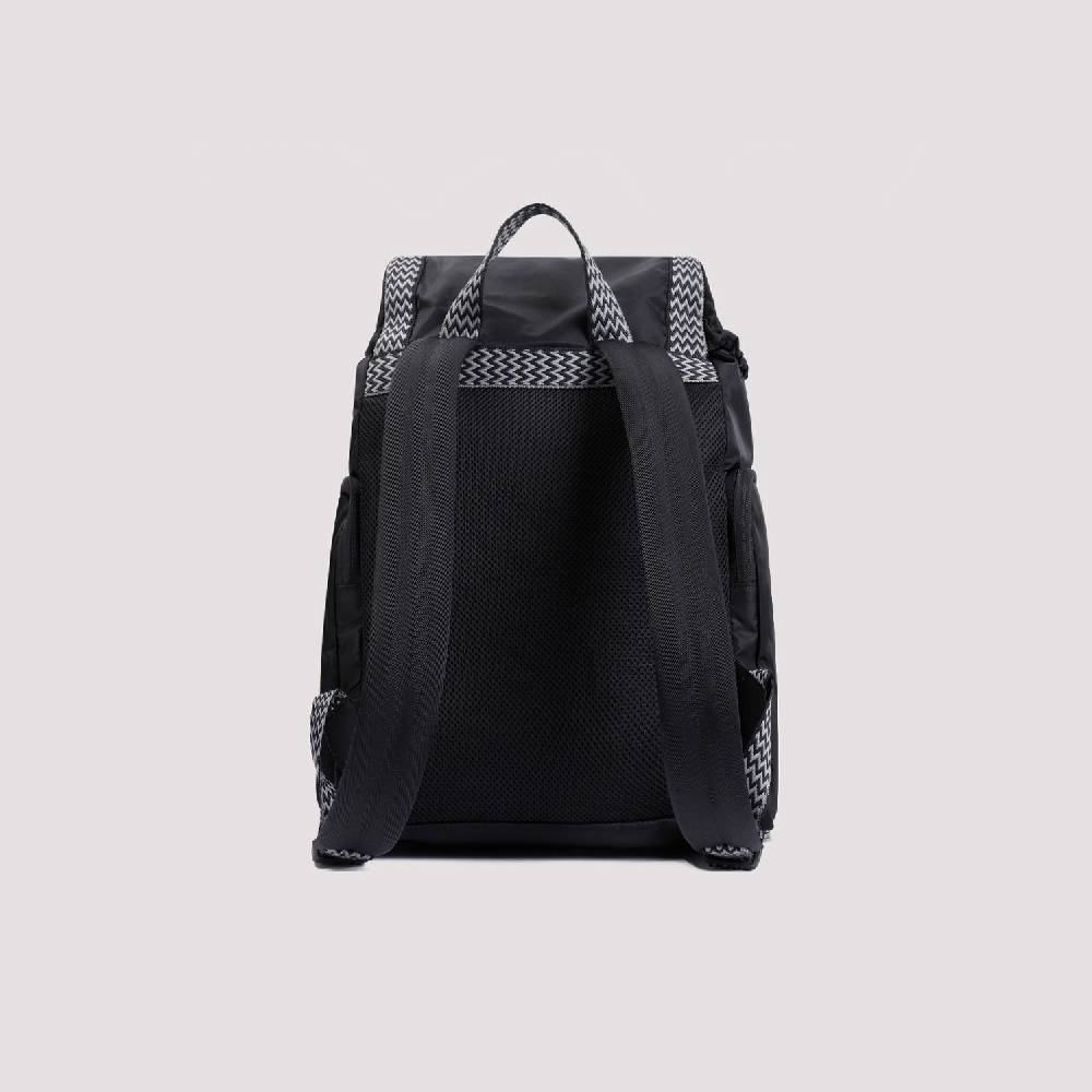 LANVIN  Zaino LANVIN Curb In Nylon Nero Con Spallacci Regolabili