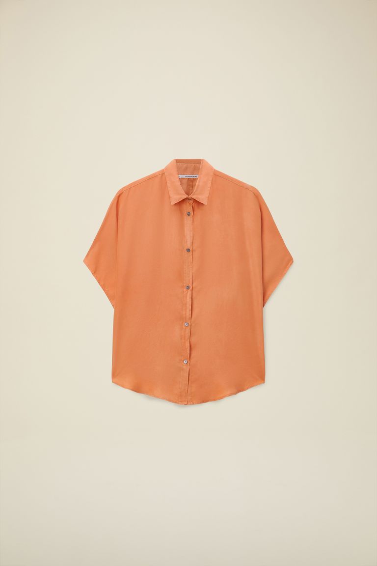Pomandere Camicia Con Maniche Corte Tinta Naturalmente